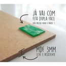Porta-Chaves Refinado Frase Cristã: "Deus é Bom o Tempo Todo" | Madeira e Metal Decore Paz