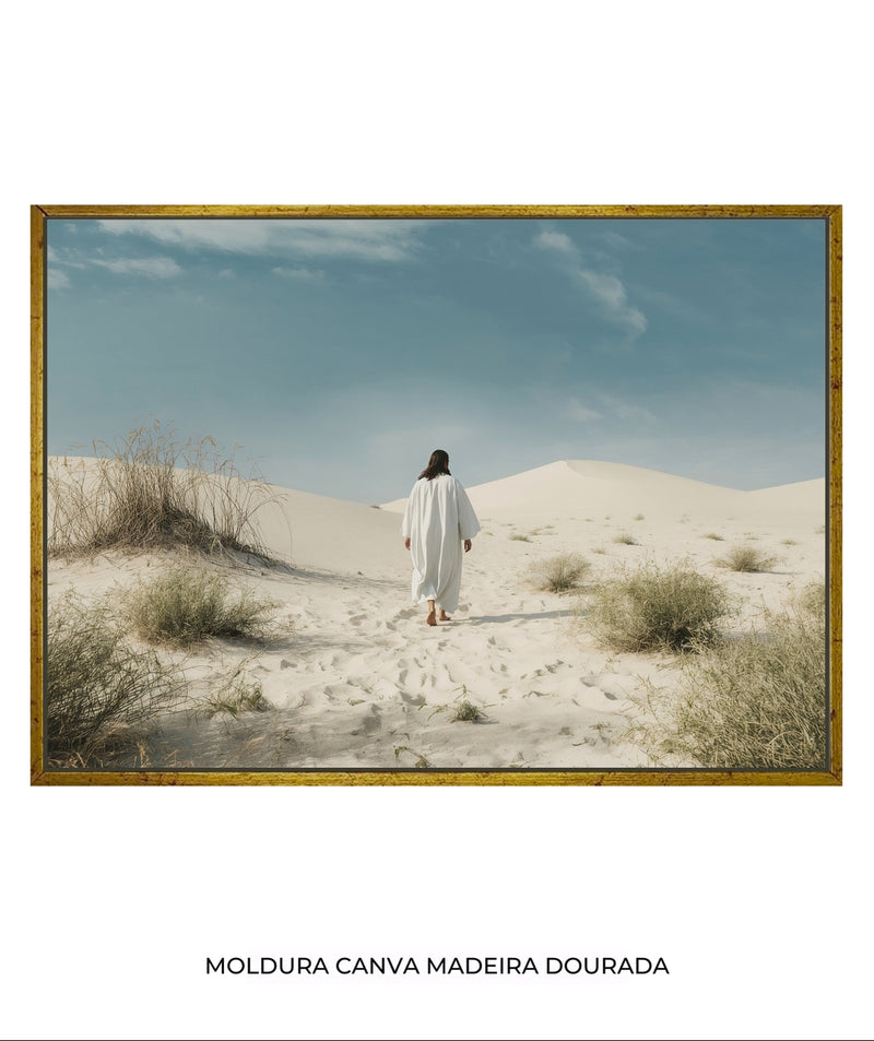 Quadro Decorativo: Jesus no Deserto | Decore Paz 4K 🙏🏼🏜️