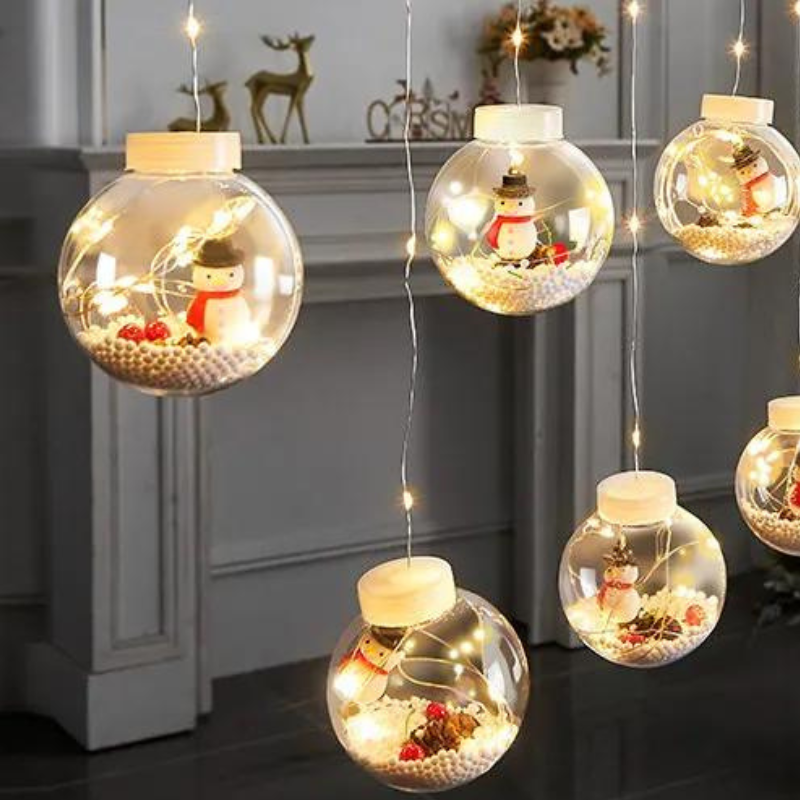 Varal de Luzes Decorativas Natal com 10 Bolinhas | Canto Decor Canto Decor