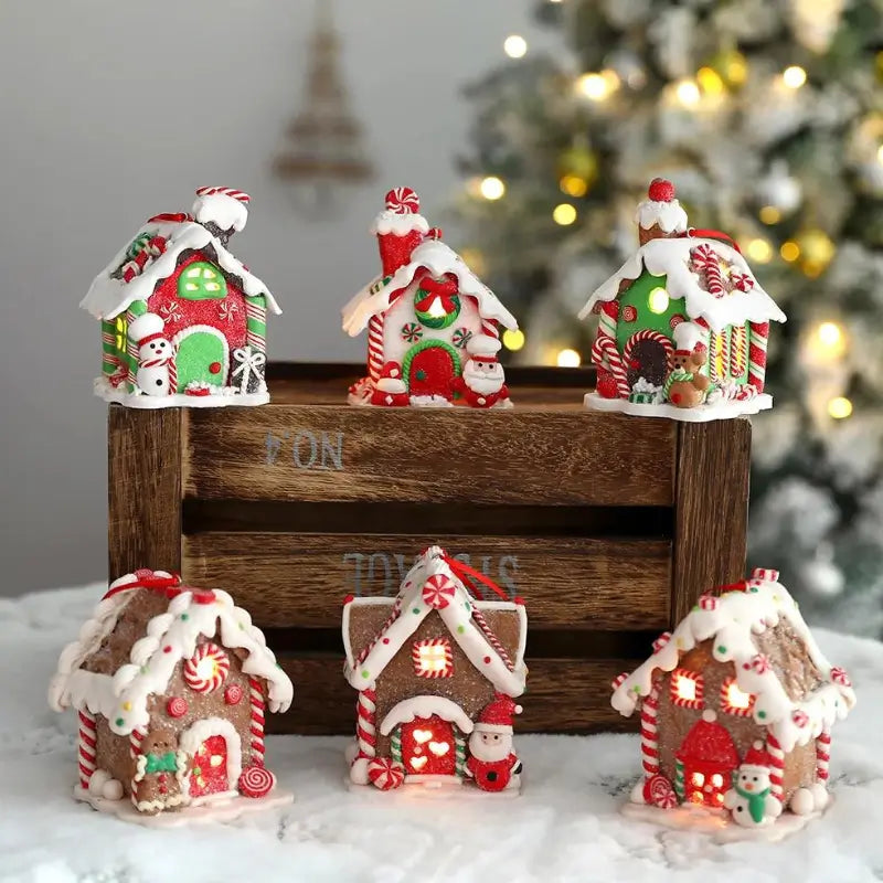 Pingente Casinha Iluminada para Árvore de Natal | Canto Decor Canto Decor