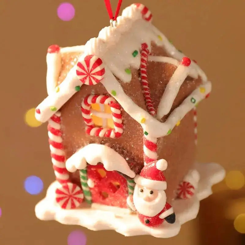 Pingente Casinha Iluminada para Árvore de Natal | Canto Decor Canto Decor