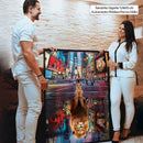 Quadro: Superação do Ano |  disciplina e mentalidade de leão em Nova York | Desenvolvimento pessoal - 🦁🏙️ | 4K - Autoria Decore PAZ