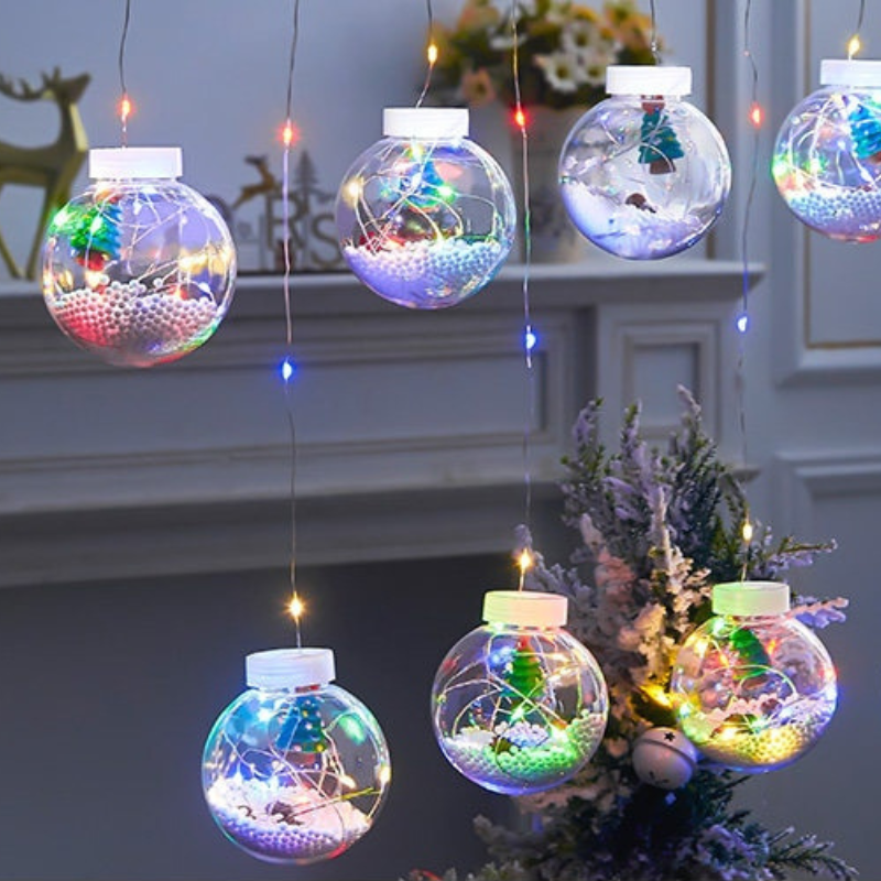 Varal de Luzes Decorativas Natal com 10 Bolinhas | Canto Decor Canto Decor