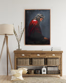 Príncipe Jesus com Capa Vermelha | Quadro decorativo Cristão 4K 🙌🏻👑🖼️