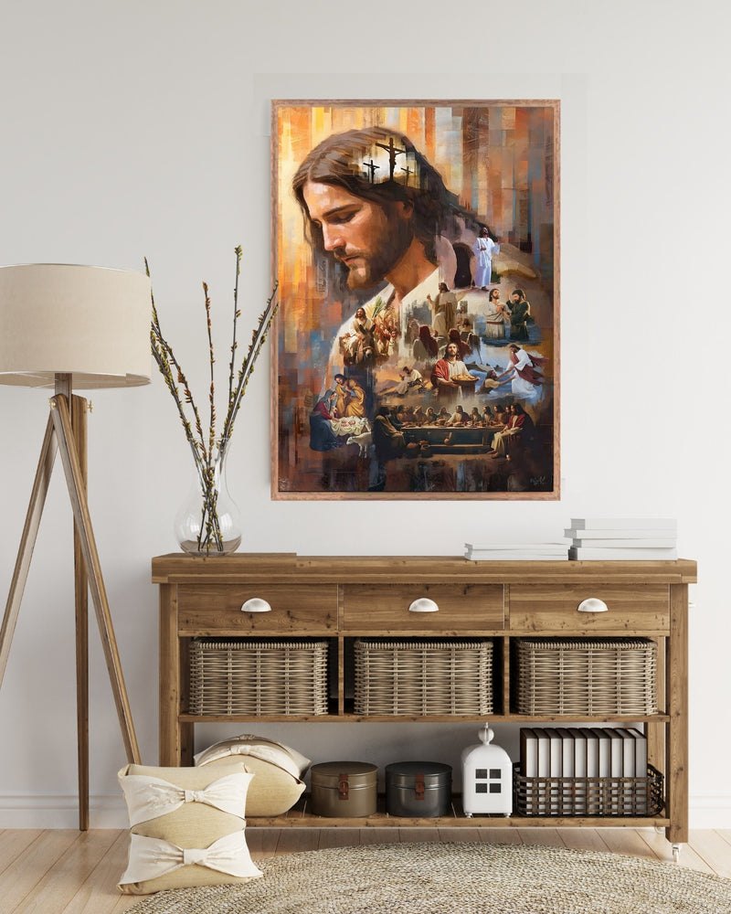 Quadro: As obras de Jesus | Arte Cristã de toda jornada de Cristo, alta resolução 4K - 🙏🏼⛰️🌊