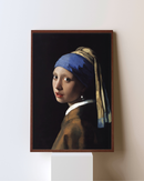 Quadro Decorativo Moça com Brinco de Pérola - Johannes Vermeer 🦪 | Arte Clássica 4K - Decore PAZ