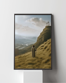 Jesus no Monte – Apreciando a Criação de Deus | Quadro Decorativo 4K, Decore PAZ ⛰️🌥️