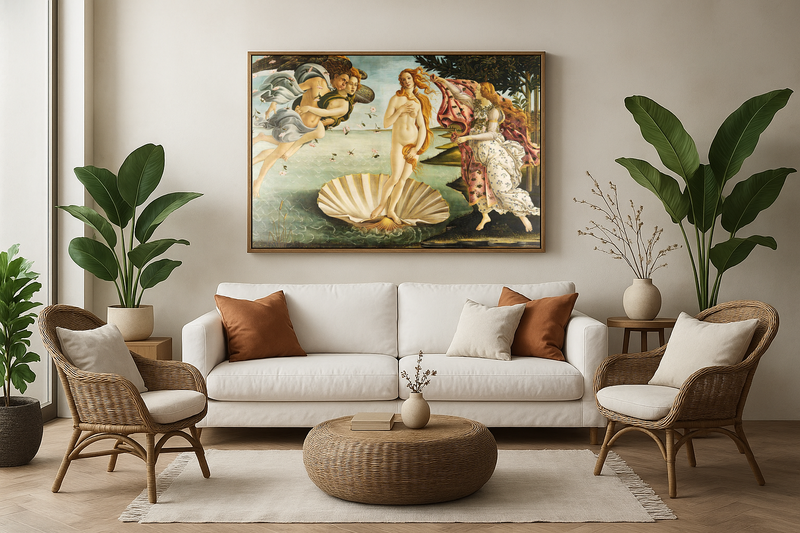O Nascimento de Vênus – Obra-prima de Botticelli em Alta Resolução 🌊💫 | Arte Clássica Atemporal - Decore PAZ