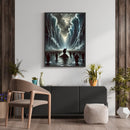 Moisés e o milagre da divisão do mar Vermelho 🙏🏼🌊 : Quadro autoria Decore PAZ. Decore Paz