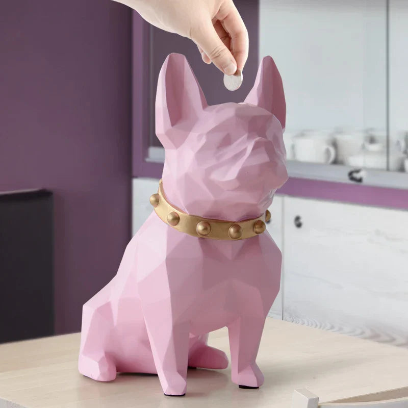 Ornamento Cofre Bulldog Francês - Cofrinho Canto Decor