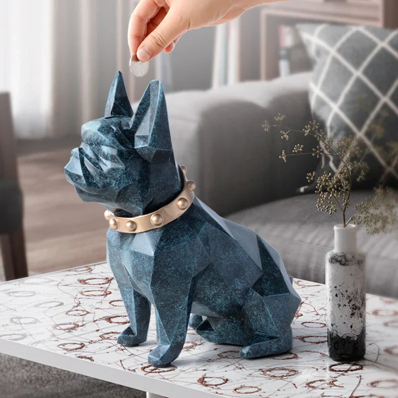 Ornamento Cofre Bulldog Francês - Cofrinho Canto Decor