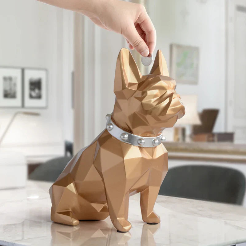 Ornamento Cofre Bulldog Francês - Cofrinho Canto Decor