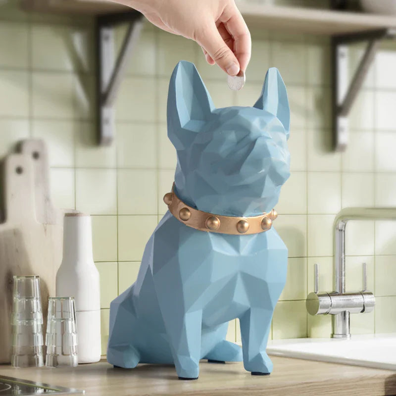 Ornamento Cofre Bulldog Francês - Cofrinho Canto Decor