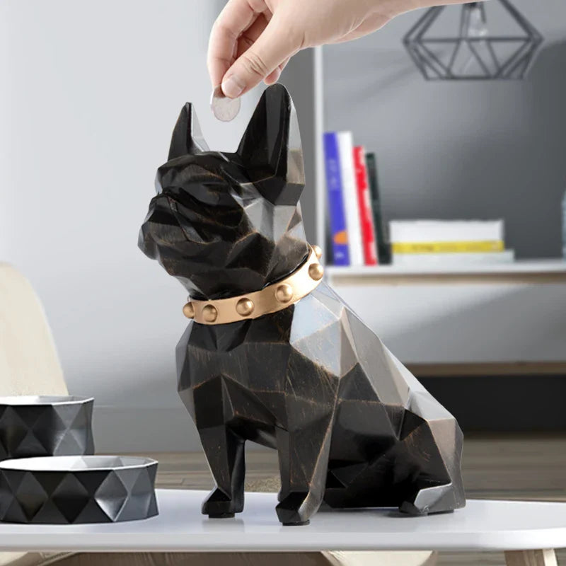 Ornamento Cofre Bulldog Francês - Cofrinho Canto Decor