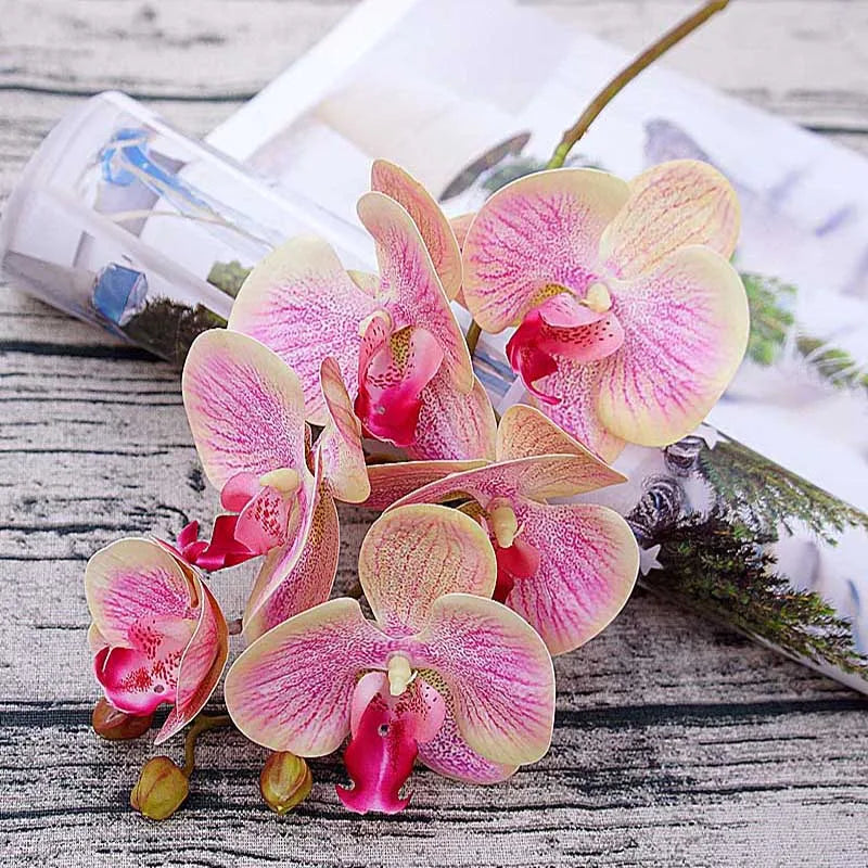 Orquídea Borboleta  Artificial - Decoração Floral em 3D Canto Decor