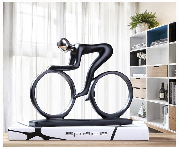 Ornamento Decorativo – O Ciclista: Movimento e Estilo na Sua Decoração Canto Decor