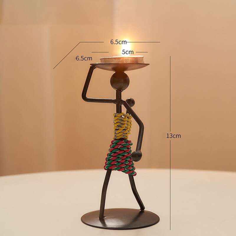 Ornamento Castiçal Estilo África – Arte, Cultura e Sofisticação na Sua Decoração Canto Decor