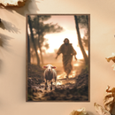 Quadro A Ovelha Perdida – Jesus Vai ao Teu Encontro Decore Paz 