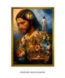 Quadro: A Jornada de Jesus | Arte Cristã, alta resolução 4K - Autoria Própria 🕊️🌊⛰️🙏🏼