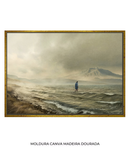 Quadro Decorativo Cristão: Jesus Caminhando Sobre as Águas | Alta resolução 4K 🌊⛰️