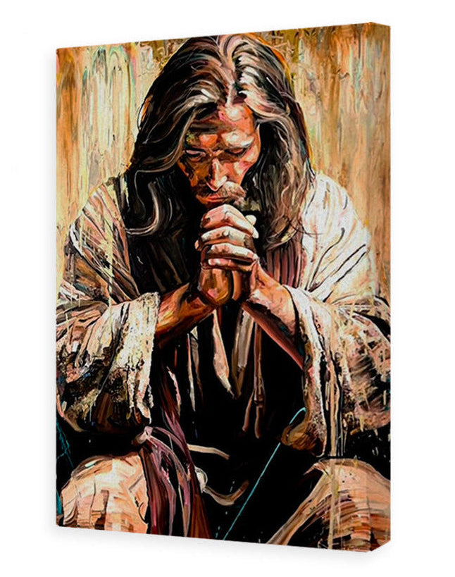 Quadro Jesus em Oração – Arte Cristã com Fé e Profundidade Espiritual | Decore Paz 🙏 Decore Paz