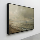 Recebido de cliente: Quadro jesus sobre as aguas moldura Canva preta, Decore PAZ