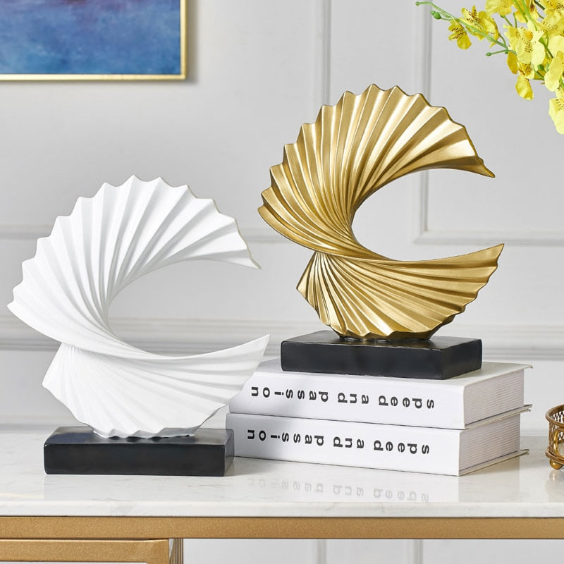 Ornamento Moderno Abstrato A Onda Canto Decor