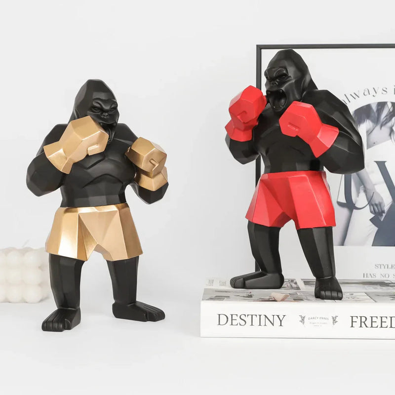 Ornamento Gorilla Boxeador Canto Decor