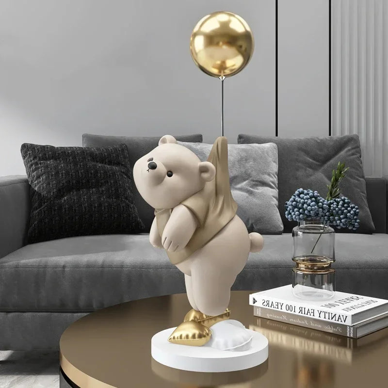 Ornamento Urso Polar e o Balão Canto Decor