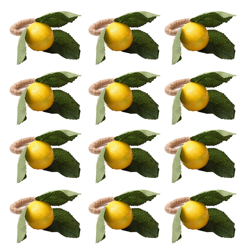 Jogo de Porta-Guardanapos Limão Siciliano – Toque de Frescor e Sofisticação para Sua Mesa Canto Decor