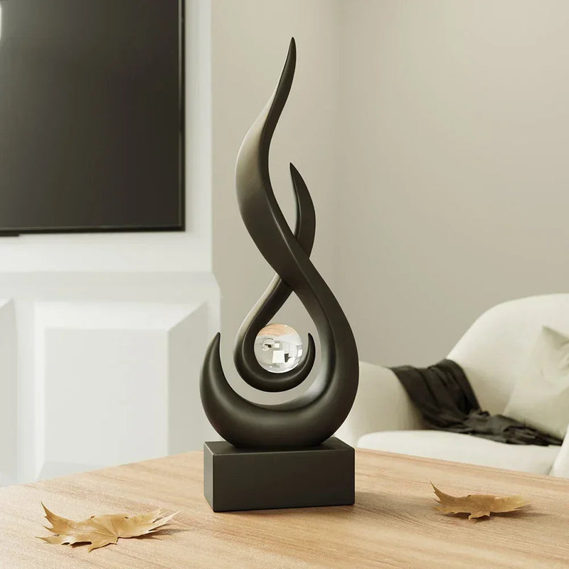 Ornamento Chamas Abstratas Canto Decor