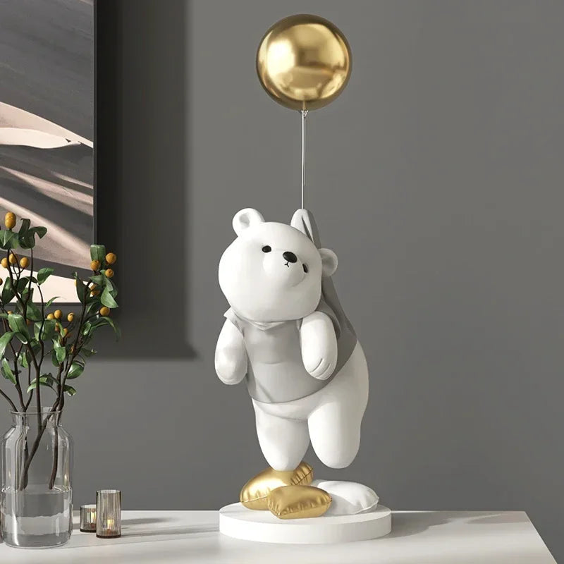 Ornamento Urso Polar e o Balão Canto Decor