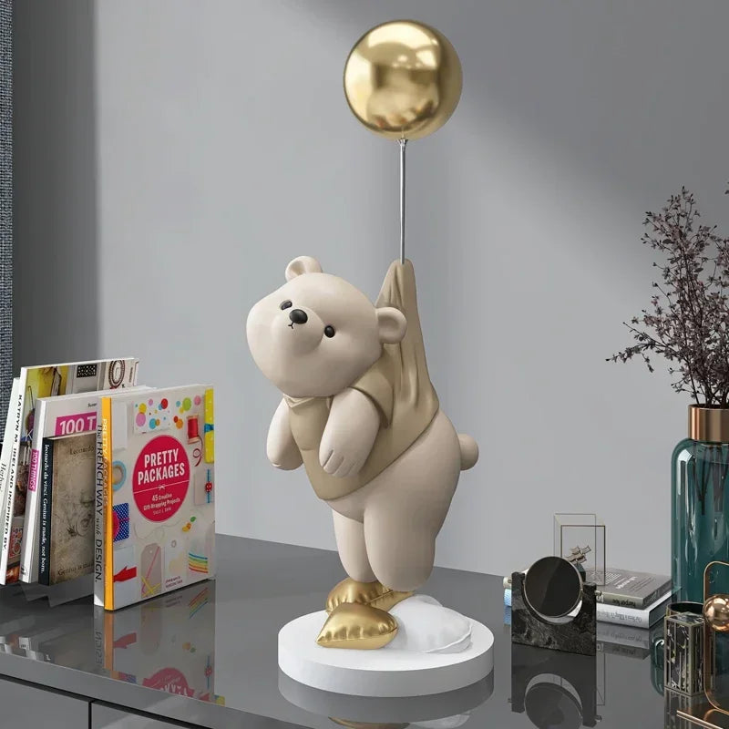 Ornamento Urso Polar e o Balão Canto Decor