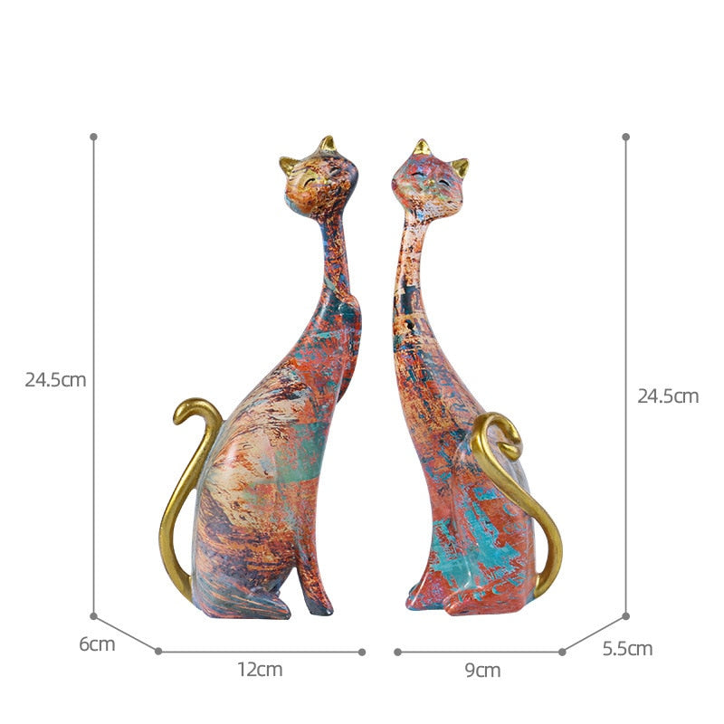Ornamento Gatos em Cores - OFERTA LEVE 2 PAGUE 1 | Canto Decor Canto Decor