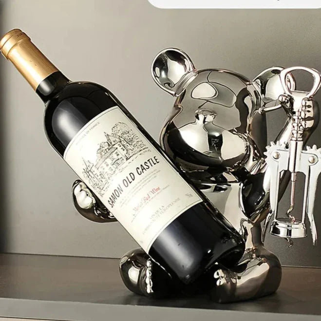 Suporte para Vinhos Estilo Urso Canto Decor