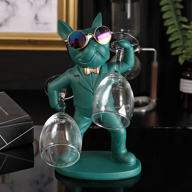 Ornamento Bulldog Porta Taças Canto Decor