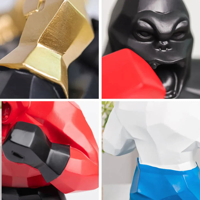 Ornamento Gorilla Boxeador Canto Decor
