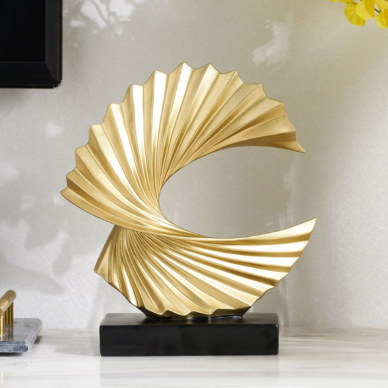 Ornamento Moderno Abstrato A Onda Canto Decor