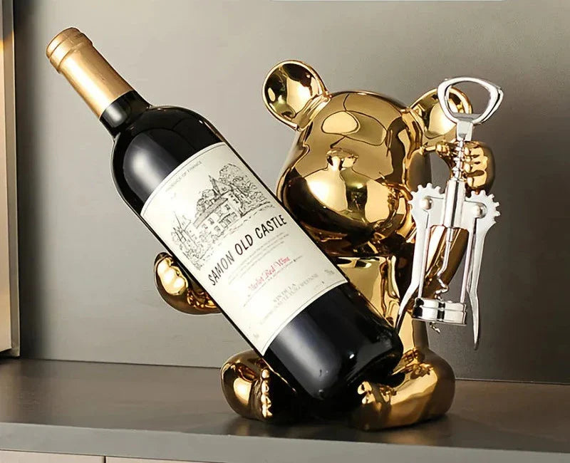 Suporte para Vinhos Estilo Urso Canto Decor