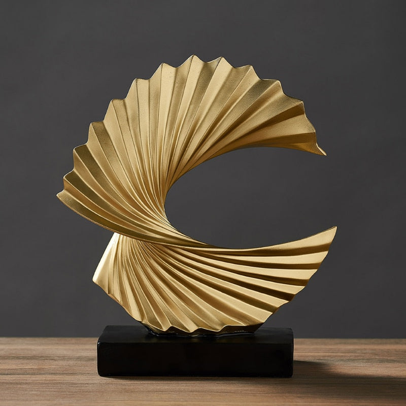 Ornamento Moderno Abstrato A Onda Canto Decor