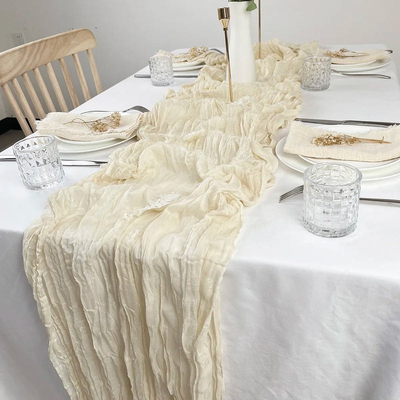Jogo de Guardanapos de Tecido Linha Boho – Sofisticação e Charme para Sua Mesa - 6 unidades Canto Decor