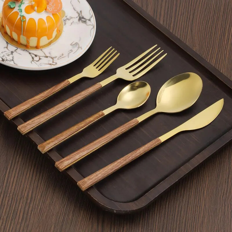 Jogo de Talheres de Aço Inox – 30 Peças | Elegância e Durabilidade para Sua Mesa Canto Decor