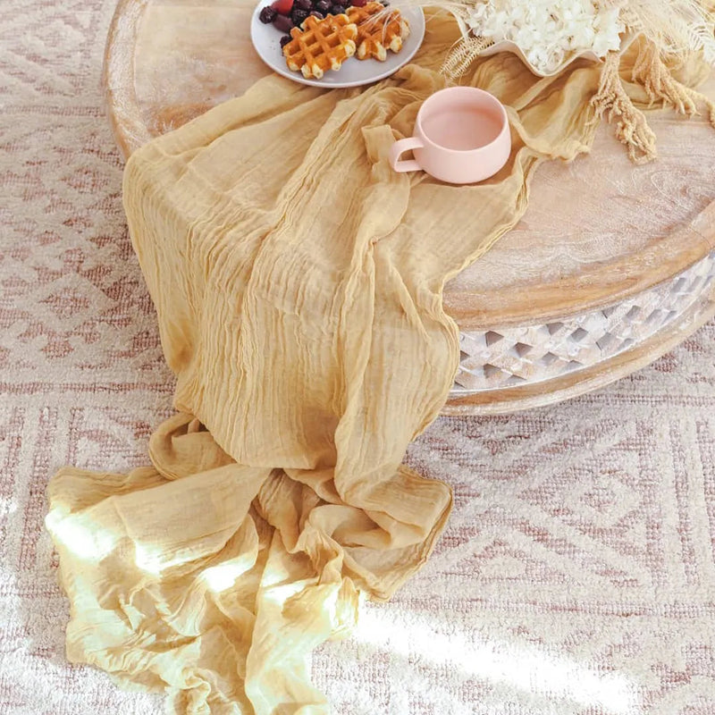 Jogo de Guardanapos de Tecido Linha Boho – Sofisticação e Charme para Sua Mesa - 6 unidades Canto Decor