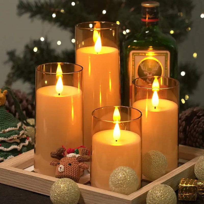 Velas Artificiais em Acrílico - Conjunto de 3 peças | Decore PAZ Canto Decor