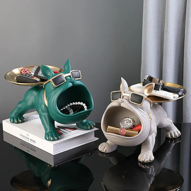 Ornamento Criativo Bulldog Inglês Canto Decor