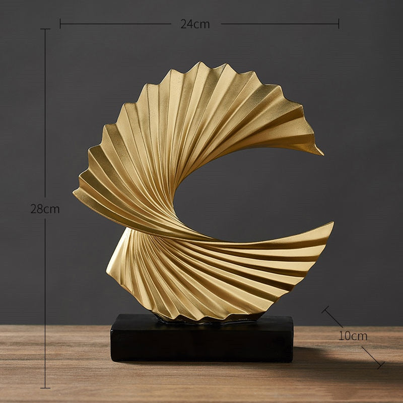 Ornamento Moderno Abstrato A Onda Canto Decor