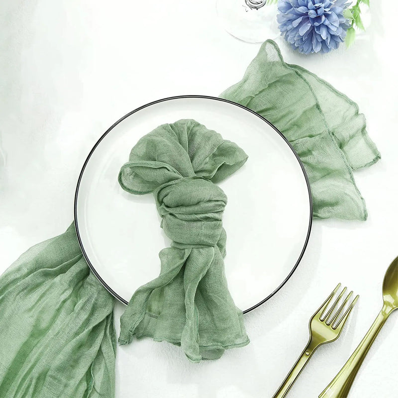Jogo de Guardanapos de Tecido Linha Boho – Sofisticação e Charme para Sua Mesa - 6 unidades Canto Decor