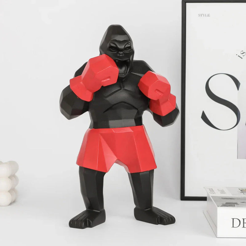 Ornamento Gorilla Boxeador Canto Decor