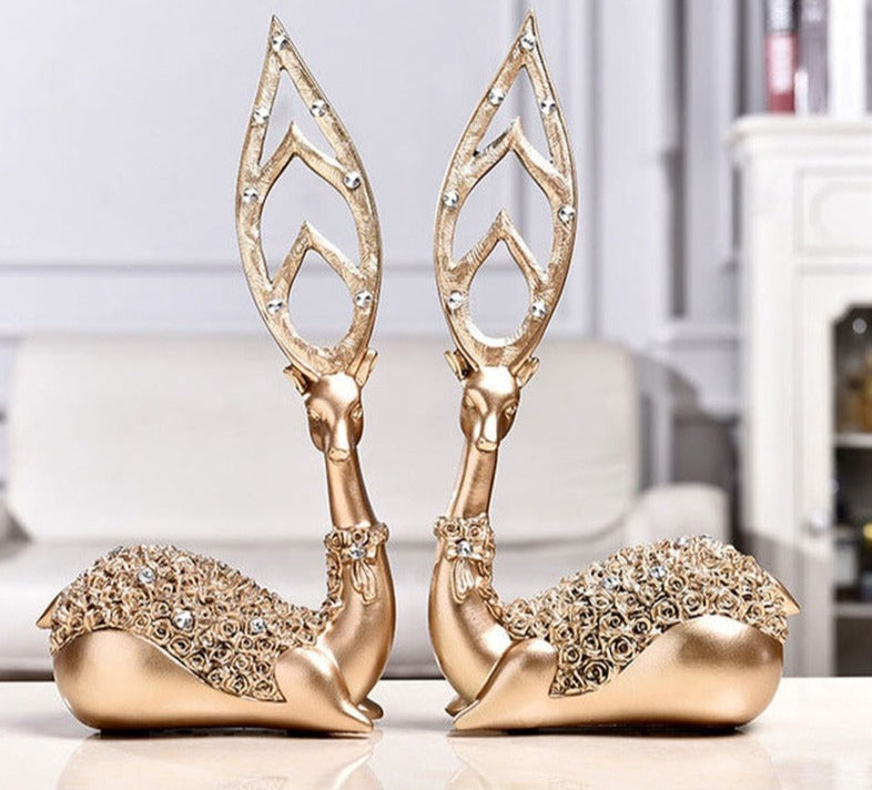 Ornamento The Deer - Conjunto com 2 peças Canto Decor