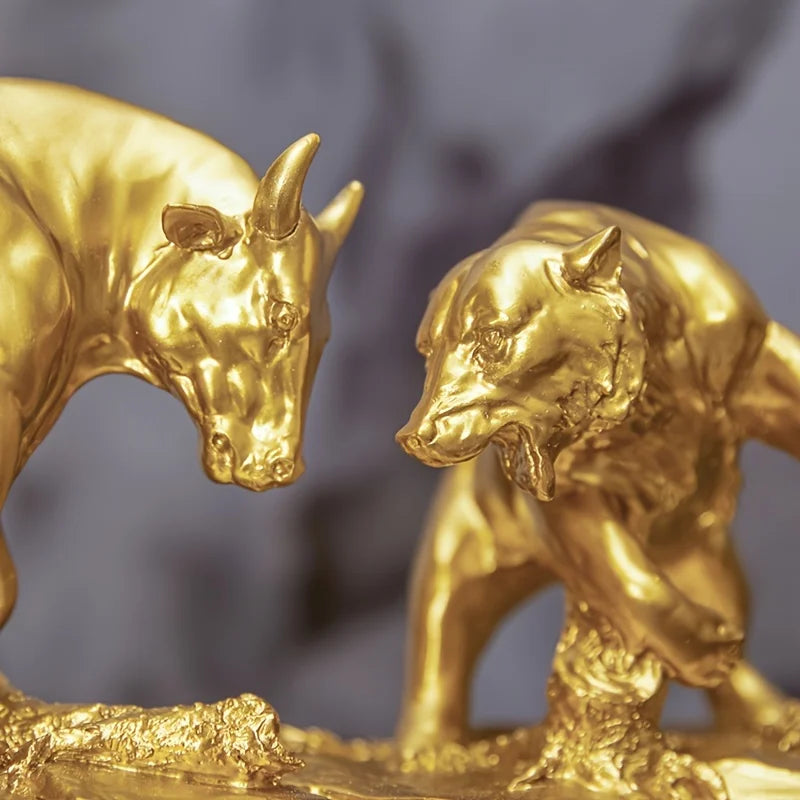 Ornamento o Tigre e o Touro Canto Decor